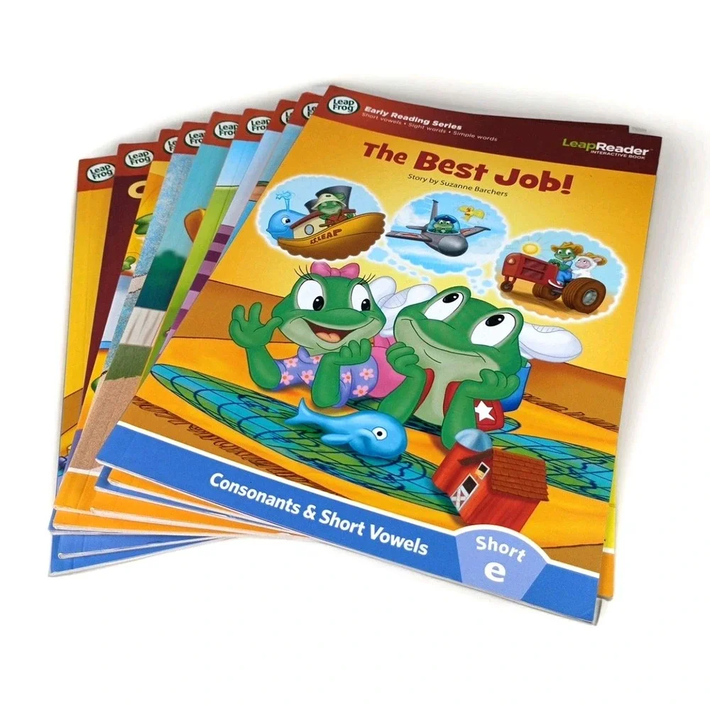 Lot Of 9 Leap Frog Early Reading Series Leap Reader Interactive Books Soft Cover